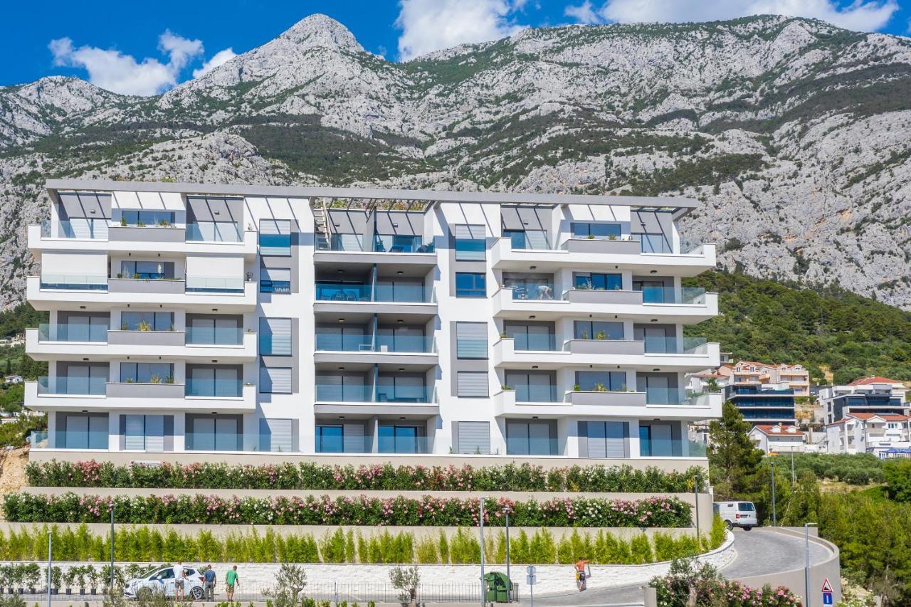 Luxury Adria Sea & City View Apartment マカルスカ エクステリア 写真