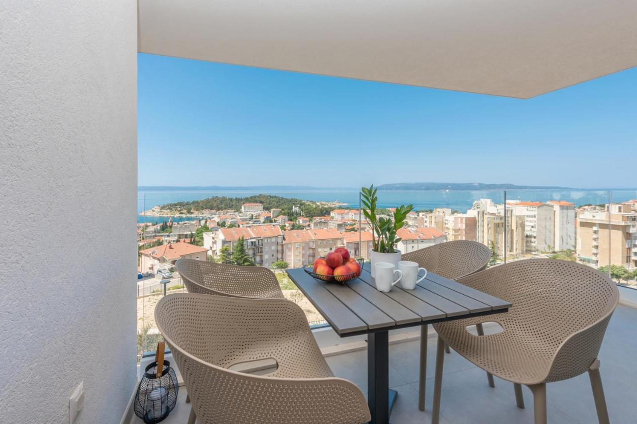 Luxury Adria Sea & City View Apartment マカルスカ エクステリア 写真