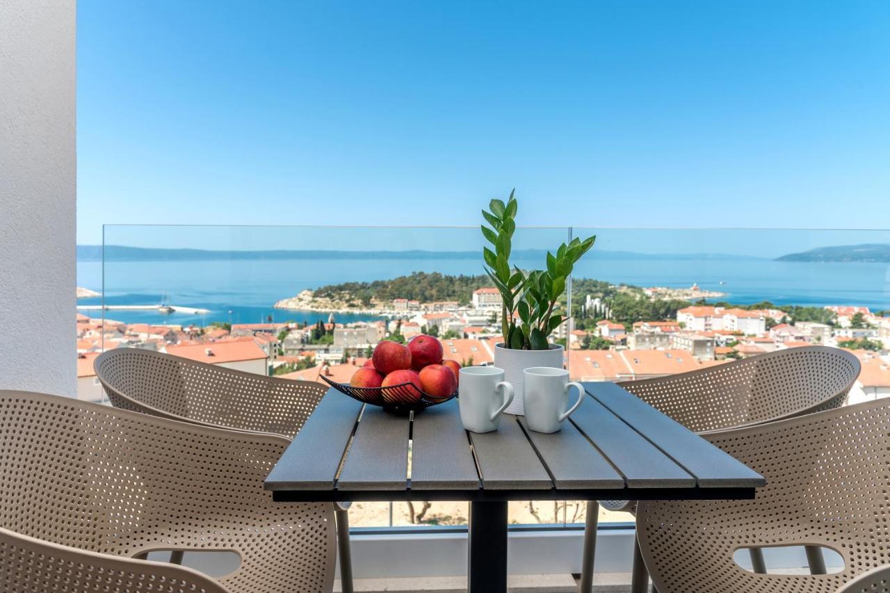 Luxury Adria Sea & City View Apartment マカルスカ エクステリア 写真