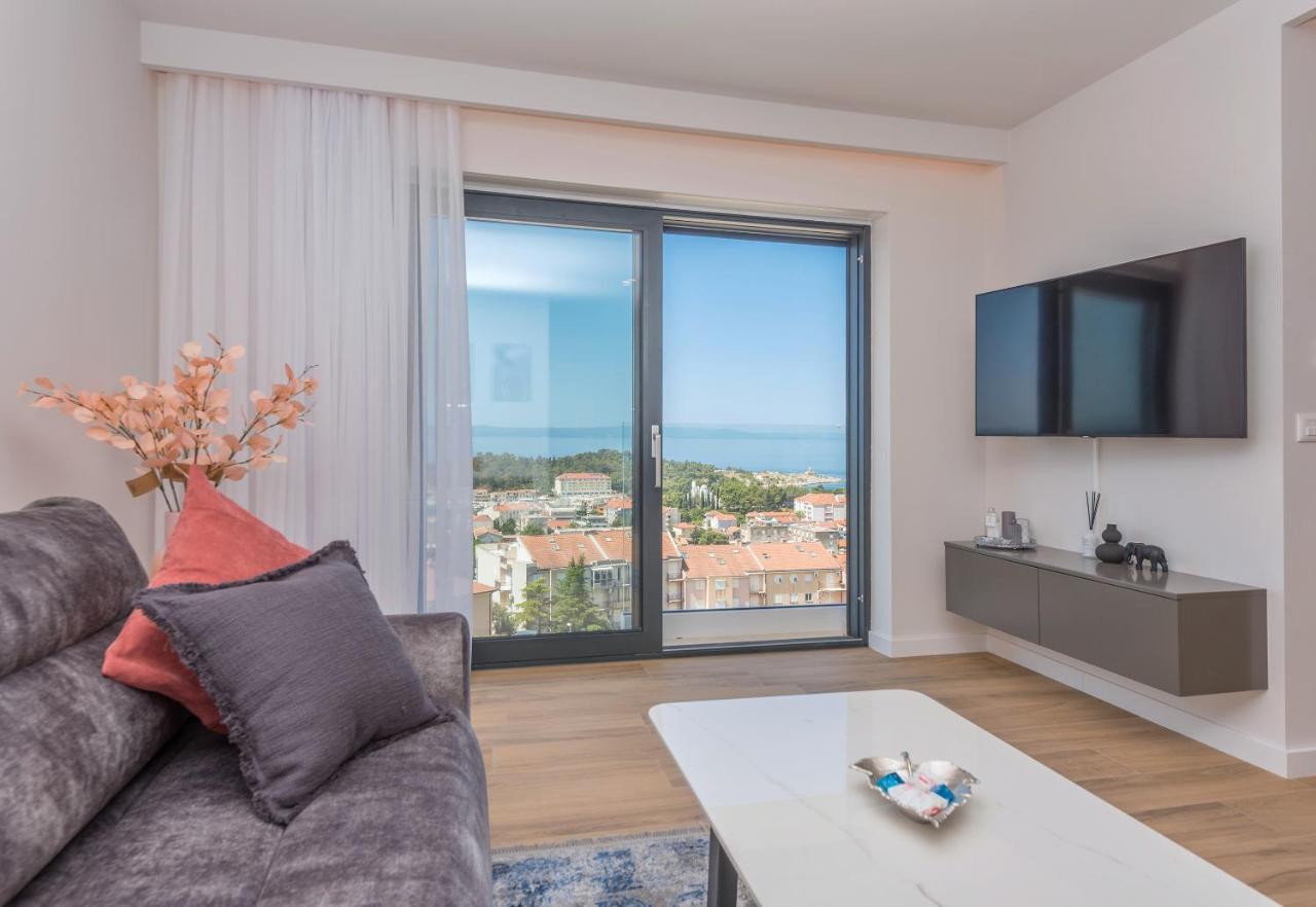 Luxury Adria Sea & City View Apartment マカルスカ エクステリア 写真