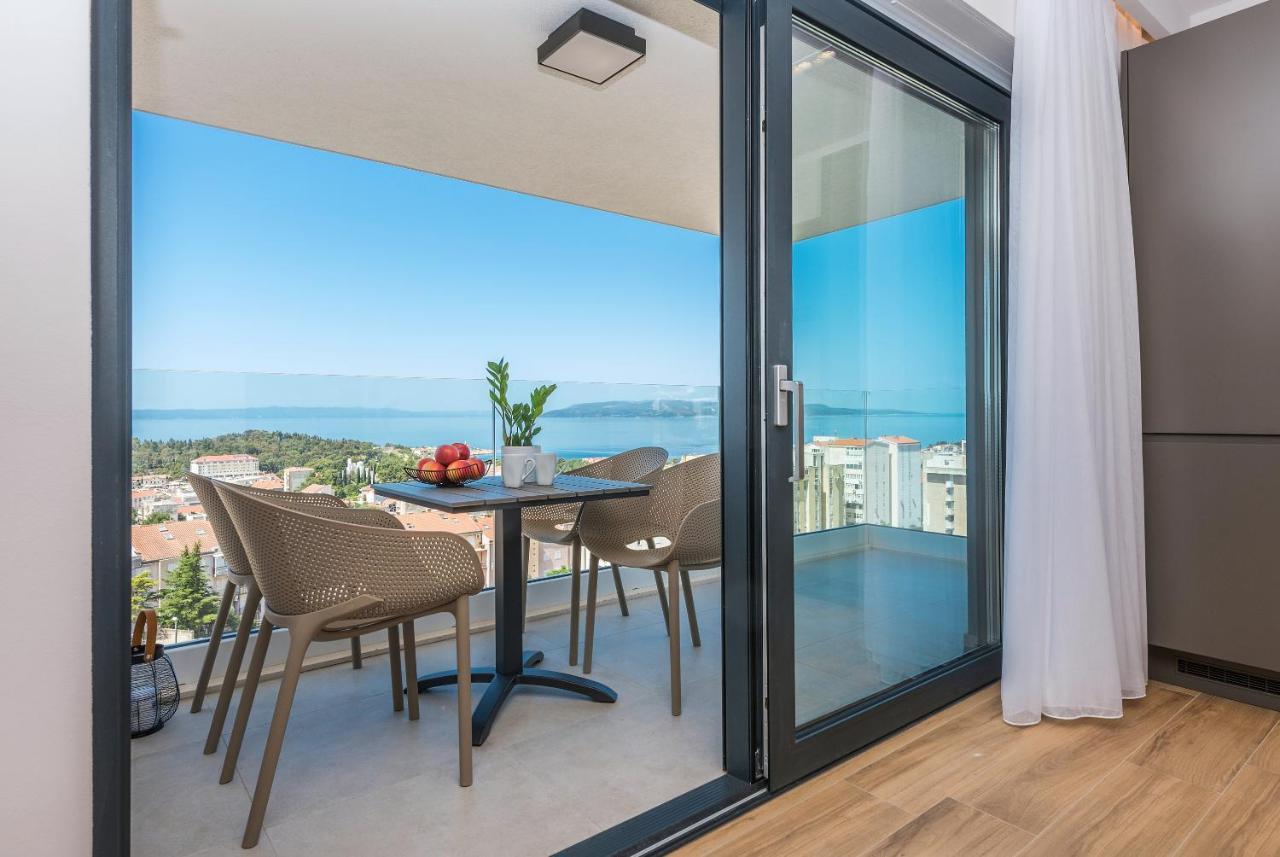 Luxury Adria Sea & City View Apartment マカルスカ エクステリア 写真